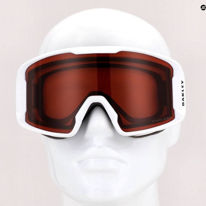 Oakley Line Miner ματ λευκό/prizm garnet γυαλιά σκι OO7093-65 7