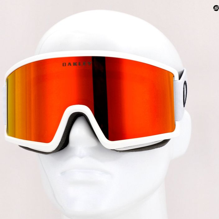 Oakley Target Line ματ λευκό / ιρίδιο φωτιάς γυαλιά σκι OO7121-07 7