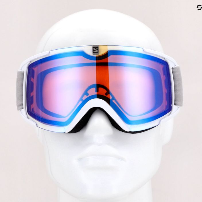 Γυαλιά σκι Salomon Xview Photo λευκό/γαλάζιο L40844200 7
