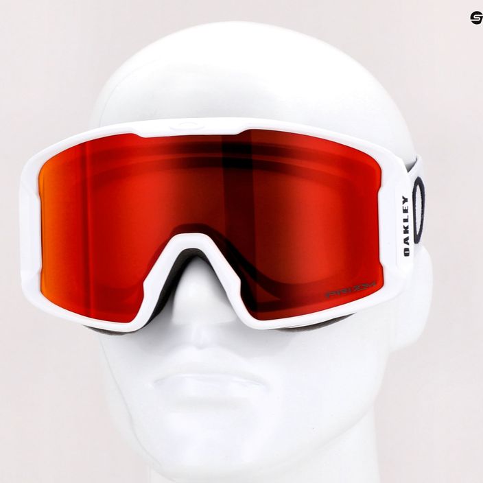 Oakley Line Miner ματ λευκό/prizm snow torch iridium γυαλιά σκι OO7093-09 7