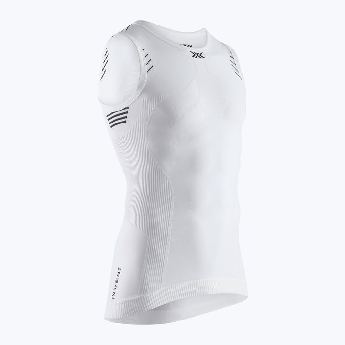 Ανδρικό X-Bionic Invent LT Singlet θερμικό πουκάμισο λευκό IN-YT01S19M-W003