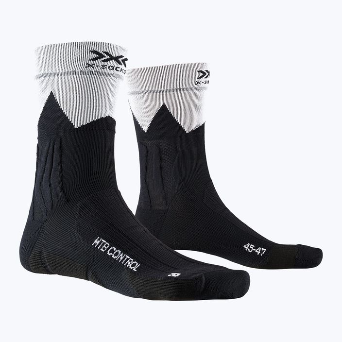 X-Socks MTB Control κάλτσες ποδηλασίας μαύρες και λευκές BS02S19U-B014 4