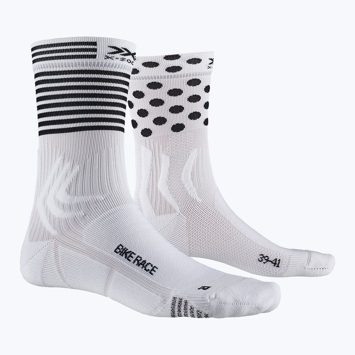 X-Socks Bike Race κάλτσες λευκές και μαύρες BS05S19U-W011 8