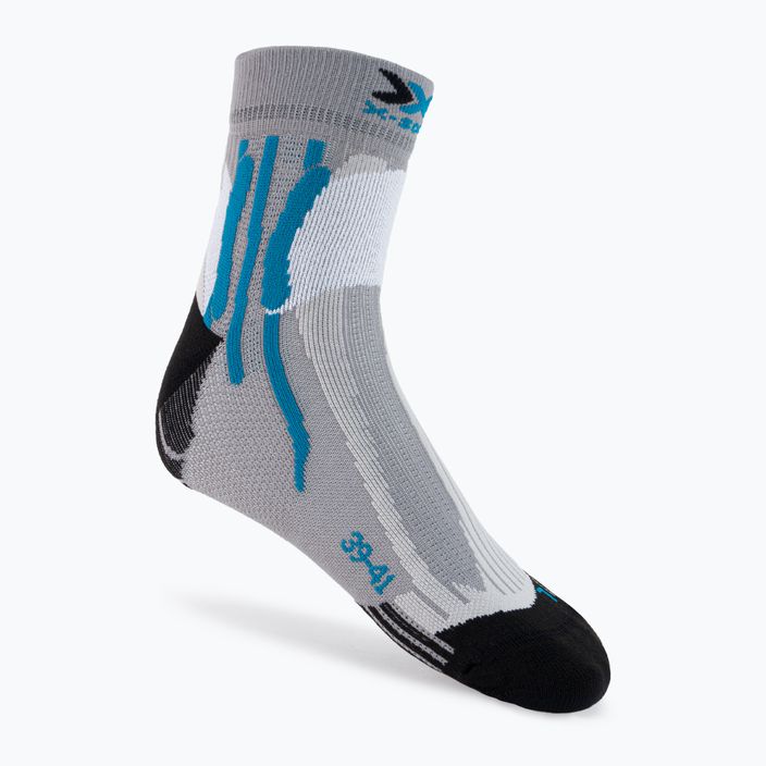 X-Socks Run Speed Two γκρι-μαύρες κάλτσες τρεξίματος RS16S19U-G004 2