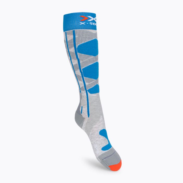 Γυναικείες κάλτσες σκι X-Socks Ski Control 4.0 γκρι-μπλε XSSSKCW19W