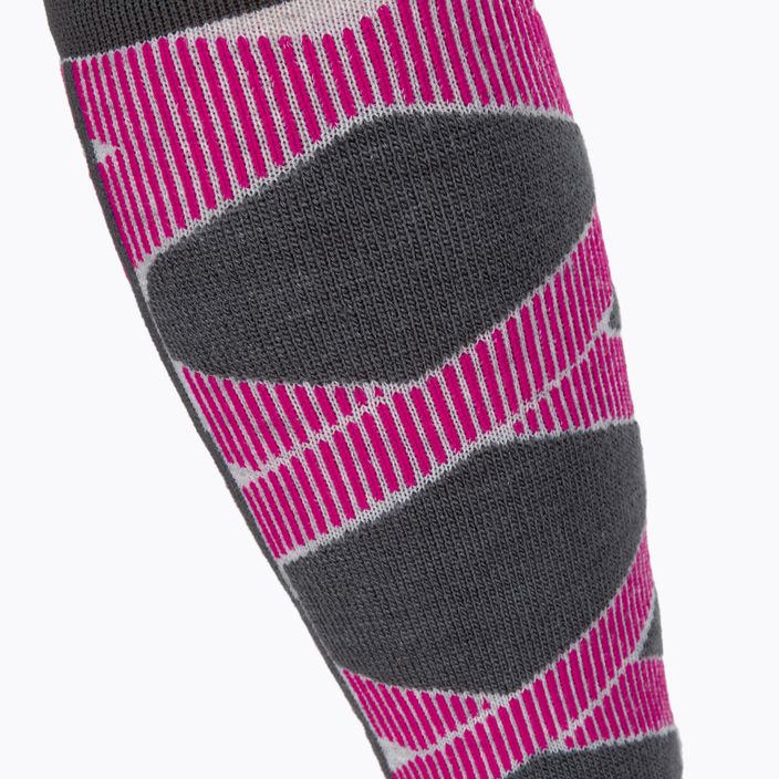 Γυναικείες κάλτσες σκι X-Socks Ski Control 4.0 γκρι-ροζ XSSSKCW19W 3