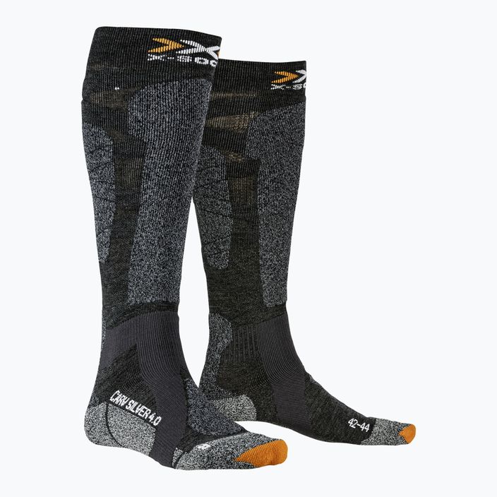 X-Socks Carve Silver 4.0 κάλτσες σκι μαύρες XSSS47W19U 4