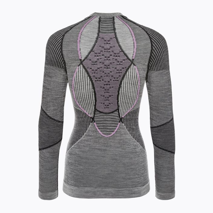 Γυναικείο θερμικό T-shirt X-Bionic Apani 4.0 Merino γκρι/μωβ APWT06W19W 2