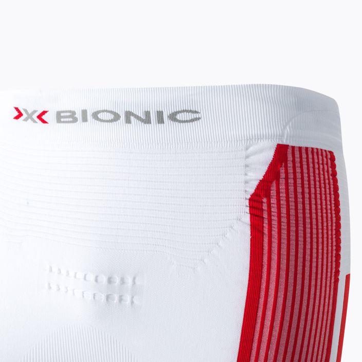 Ανδρικό θερμικό παντελόνι 3/4 μήκους X-Bionic Energy Accumulator 4.0 Patriot Poland λευκό και κόκκινο EAWP53W19M 3