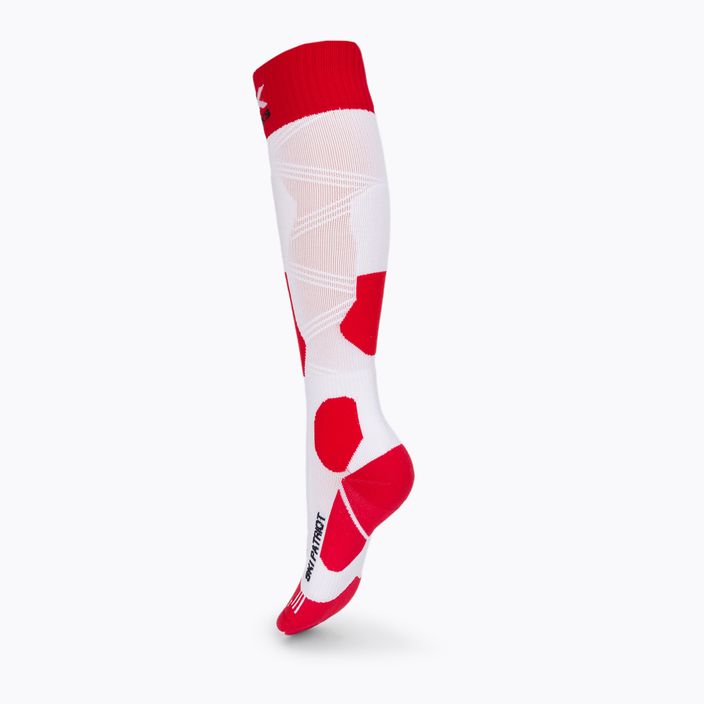 X-Socks Ski Patriot 4.0 Poland λευκές και κόκκινες κάλτσες σκι XSSS53W20U 2