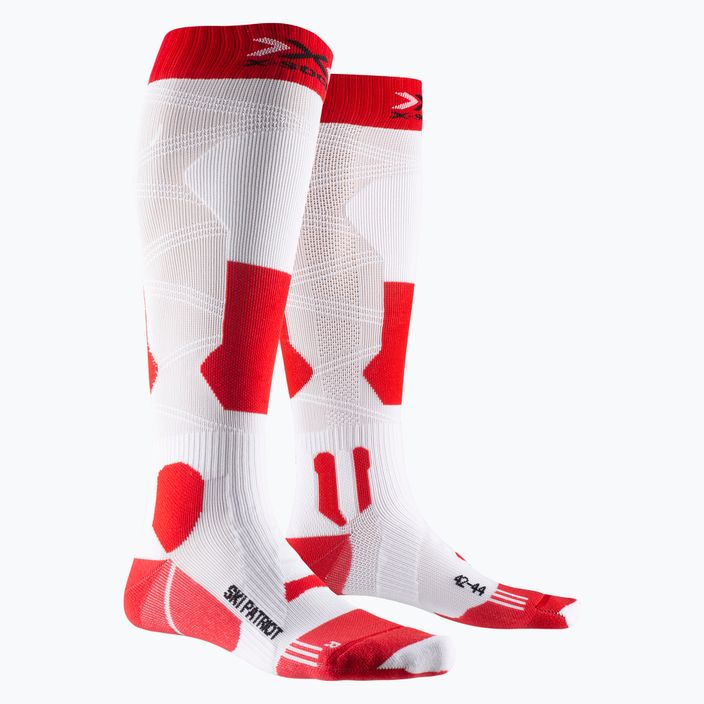 X-Socks Ski Patriot 4.0 Poland λευκές και κόκκινες κάλτσες σκι XSSS53W20U 4