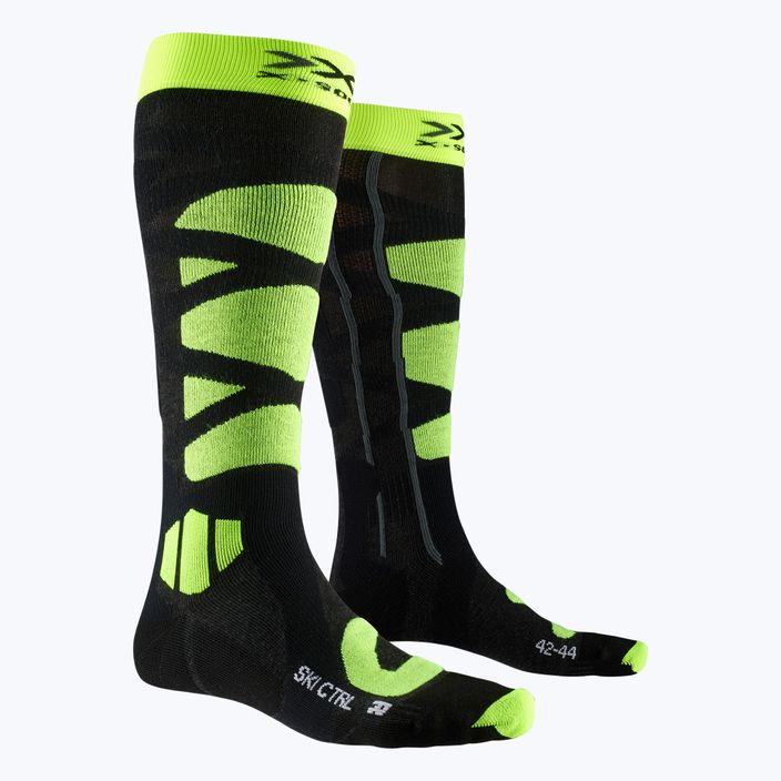 X-Socks Ski Control 4.0 κάλτσες σκι μαύρο-πράσινο XSSSKCW19U 4