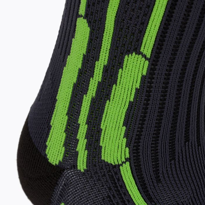 Κάλτσες τρεξίματος X-Socks Xbs. Effektor Running γκρι-πράσινο EF-RS01S21U-G086 3