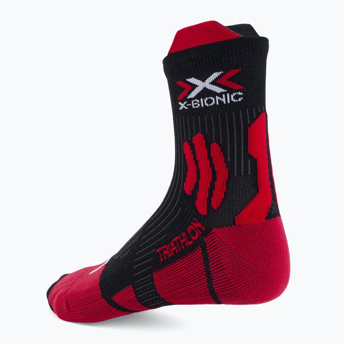 Ανδρικές κάλτσες τριάθλου X-Bionic Triathlon 4.0 κόκκινες/μαύρες ND-IS01S21U-R018 2