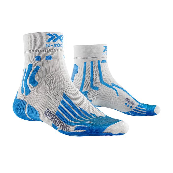 Ανδρικές κάλτσες τρεξίματος X-Socks Run Speed Two 4.0 pearl grey/invent blue 2