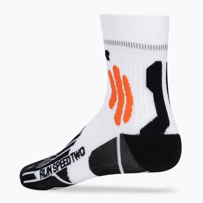 Ανδρικές κάλτσες τρεξίματος X-Socks Run Speed Two 4.0 arctic white/trick orange 2