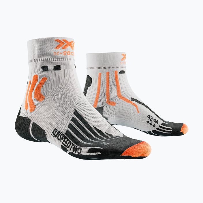 Ανδρικές κάλτσες τρεξίματος X-Socks Run Speed Two 4.0 arctic white/trick orange 5