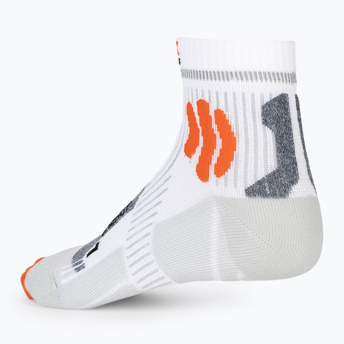 Ανδρικές κάλτσες τρεξίματος X-Socks Marathon Energy 4.0 arctic white/trick orange 4