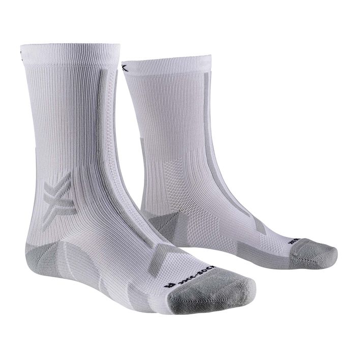 Ανδρικές κάλτσες τρεξίματος X-Socks Trailrun Discover Crew arctic white/pearl grey 2