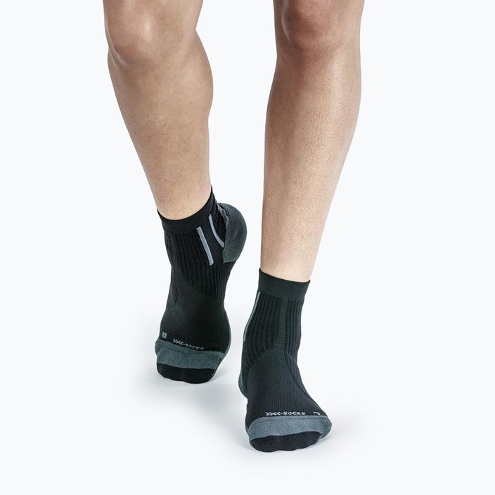 Ανδρικές κάλτσες τρεξίματος X-Socks Run Perform Ankle μαύρες/καρβουάρ 2