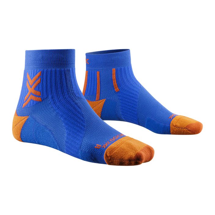 Ανδρικές κάλτσες τρεξίματος X-Socks Run Perform Ankle twyce μπλε/πορτοκαλί 2