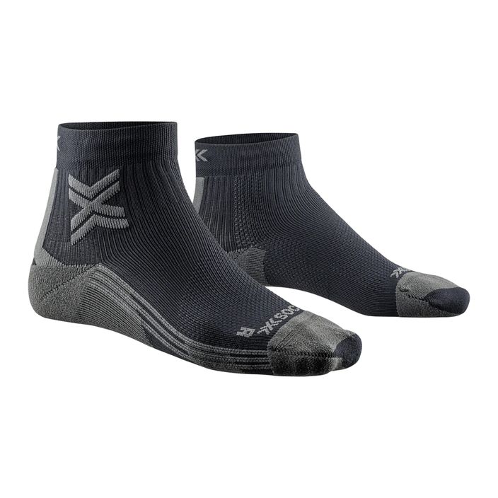 Γυναικείες κάλτσες τρεξίματος X-Socks Run Discover Ankle μαύρο/καρβουάρ 2