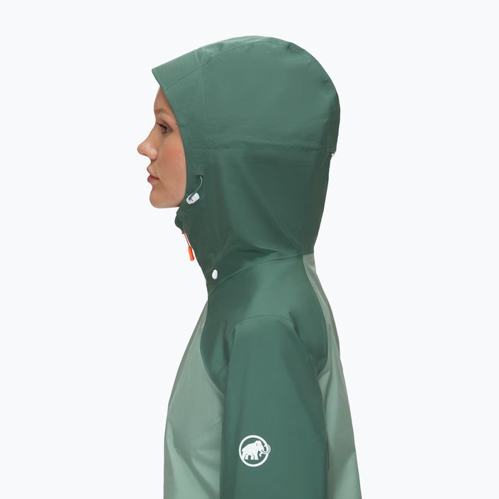 Mammut Convey Tour HS Hooded γυναικείο μπουφάν βροχής πράσινο 1010-27851-40240-114 4