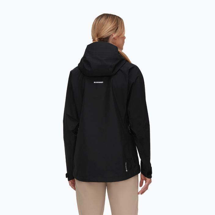 Mammut Crater IV HS Hooded γυναικείο μπουφάν βροχής μαύρο 2