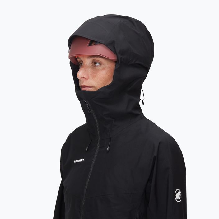 Mammut Crater IV HS Hooded γυναικείο μπουφάν βροχής μαύρο 4