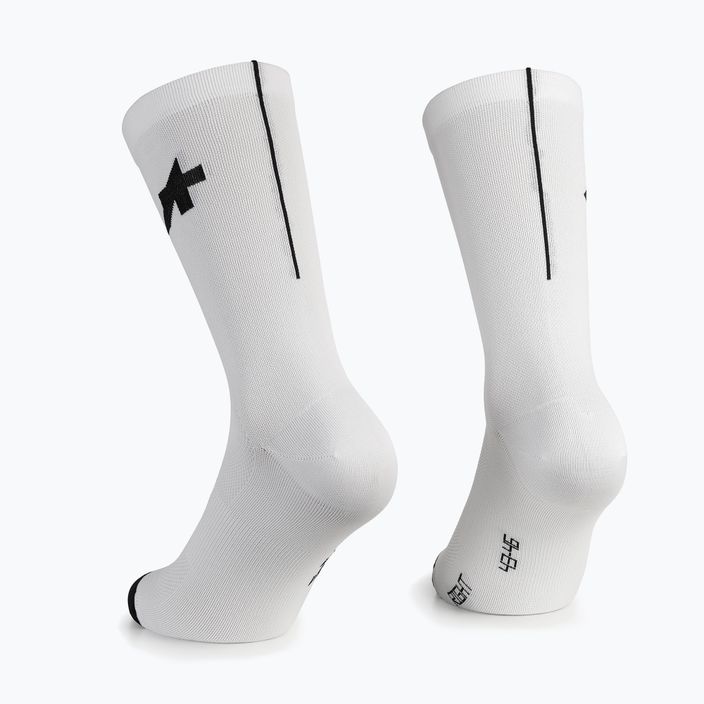 ASSOS R S9 2P λευκές κάλτσες ποδηλασίας 2