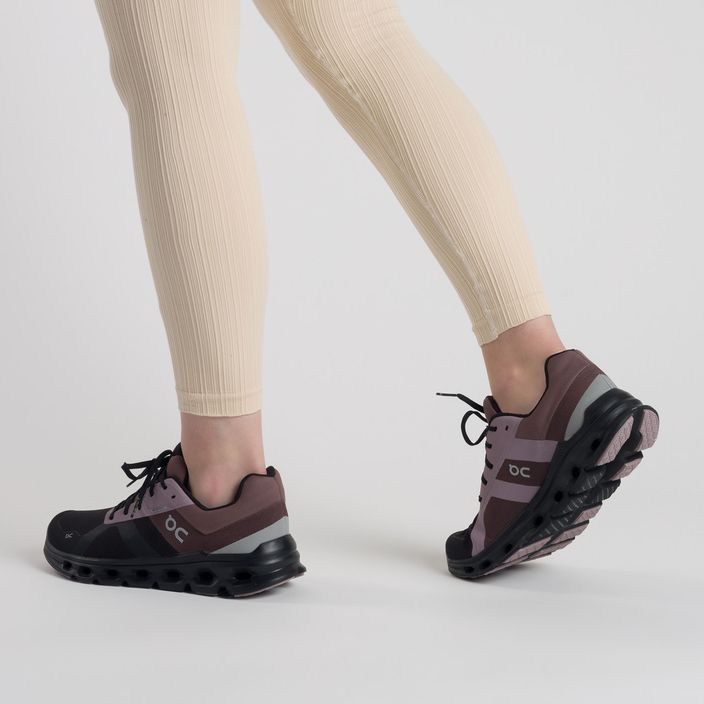 Γυναικεία παπούτσια για τρέξιμο On Cloudrunner Waterproof μαύρο-καφέ 5298636 3