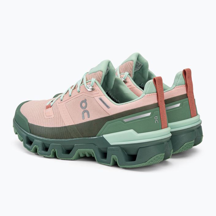 Γυναικείες μπότες πεζοπορίας On Cloudwander Αδιάβροχο ροζ-πράσινο 7398278 3