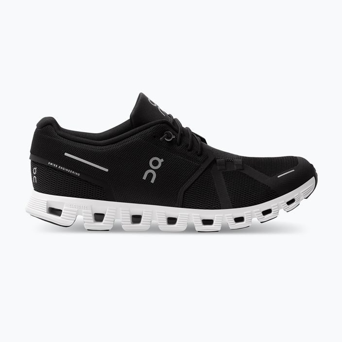 Ανδρικά On Running Cloud 5 μαύρα/λευκά παπούτσια για τρέξιμο 9
