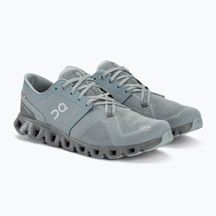 Ανδρικά On Running Cloud X 3 mist/rock παπούτσια για τρέξιμο 5