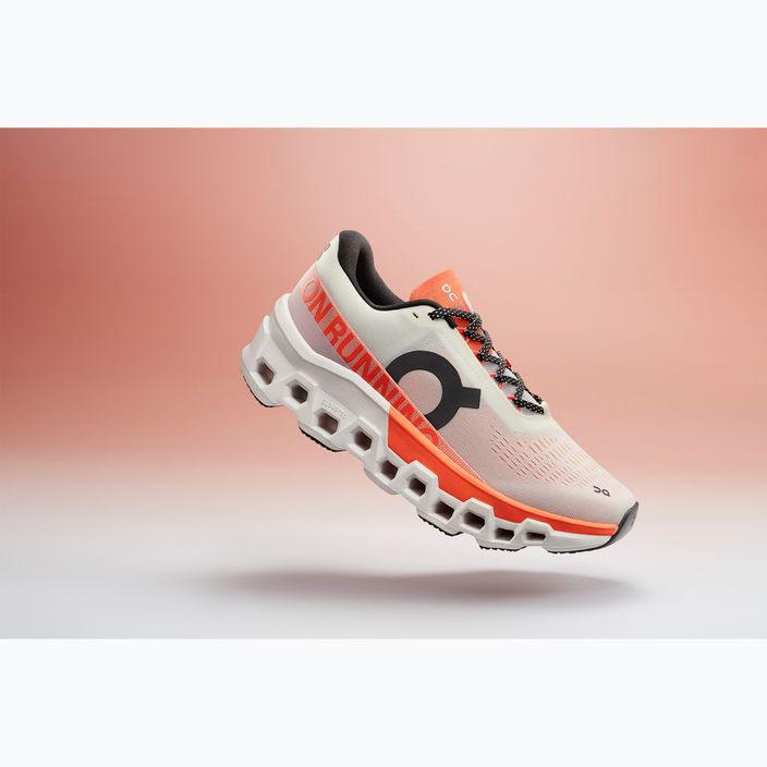 Γυναικεία On Running Cloudmonster 2 undyed/flame παπούτσια για τρέξιμο 16
