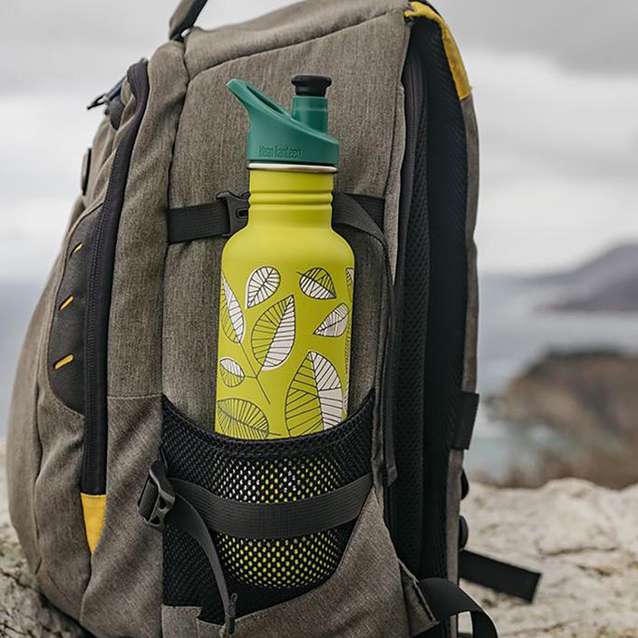 KLEAN KANTEEN Classic Sport Cap πράσινο μπουκάλι ταξιδιού με φύλλα μήλου 5