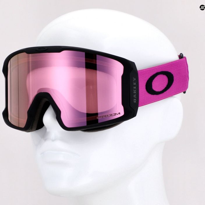 Oakley Line Miner matte ultra purple/prizm snow hi pink iridium γυαλιά σκι OO7093-57 5