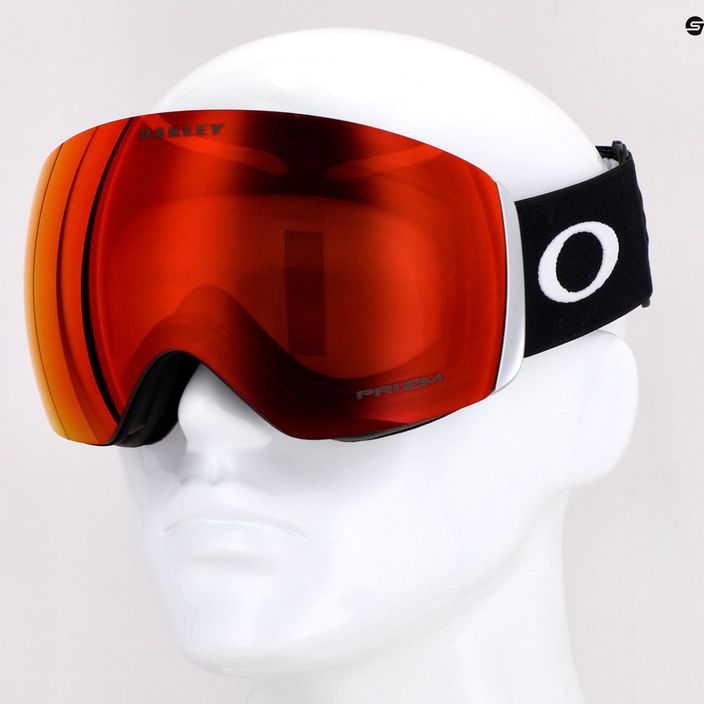 Oakley Flight Deck ματ μαύρο/prizm snow torch iridium γυαλιά σκι OO7050-33 5