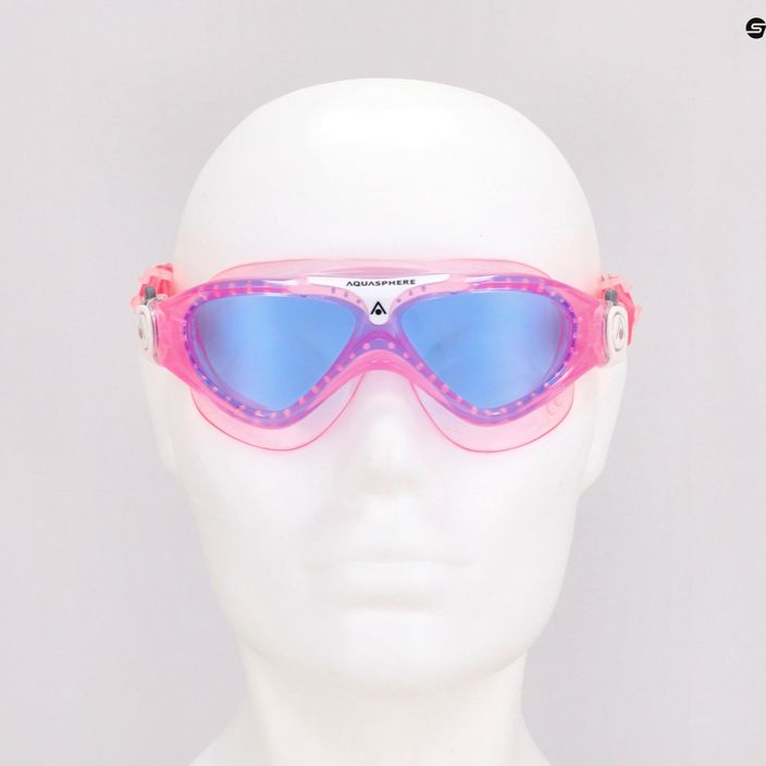 Aquasphere Vista παιδική μάσκα κολύμβησης ροζ/λευκό/μπλε MS5080209LB 7