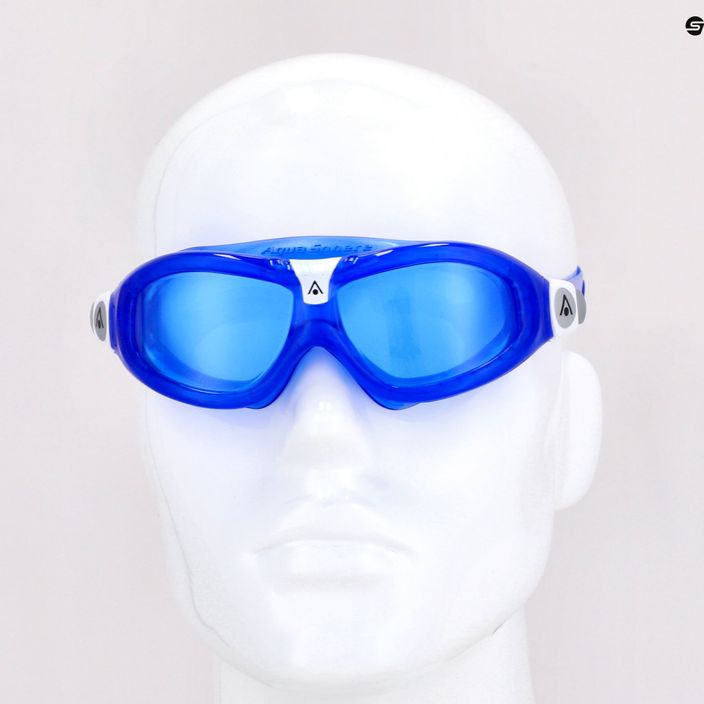 Aquasphere Seal Kid 2 μπλε/λευκό/μπλε παιδική μάσκα κολύμβησης MS5064009LB 7