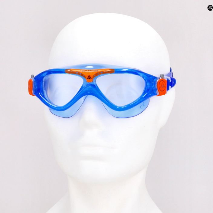 Παιδική μάσκα κολύμβησης Aquasphere Vista μπλε/πορτοκαλί/καθαρό MS5084008LC 7