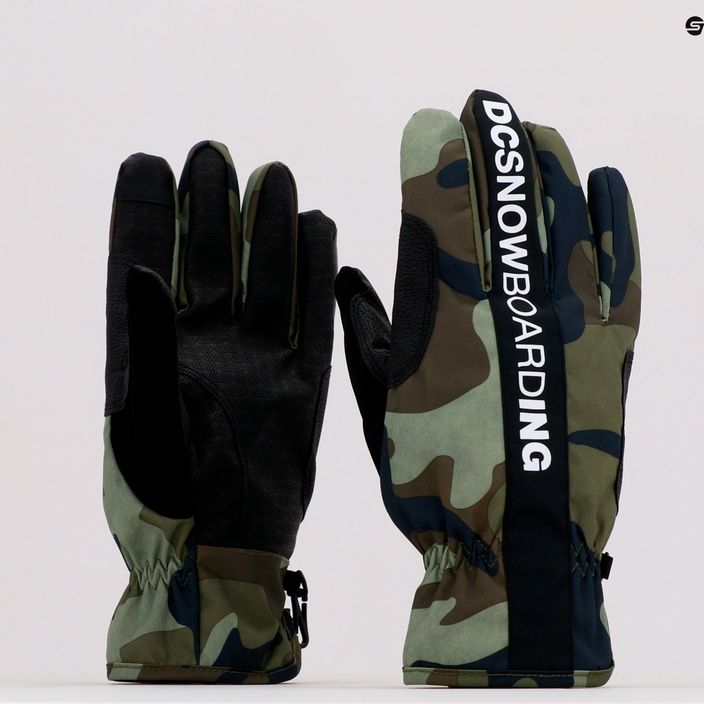Ανδρικά γάντια snowboard DC Salute woodland camo green 6