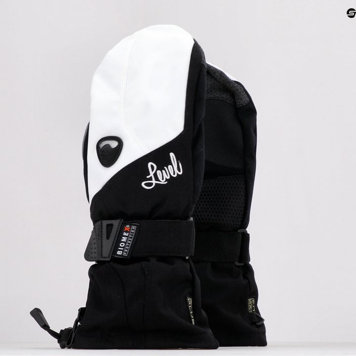 Γυναικεία γάντια snowboarding Level Butterfly Mitt μαύρο και λευκό 1041 7