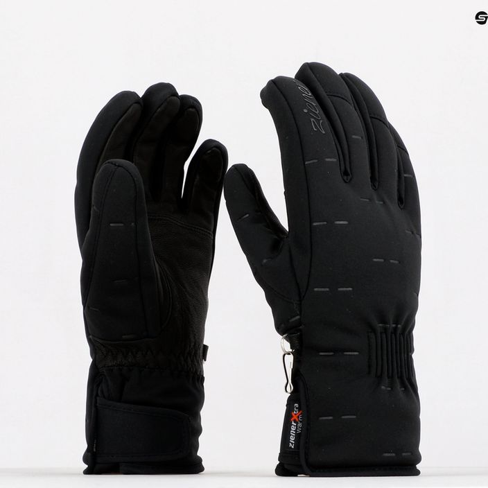 Γυναικεία γάντια σκι ZIENER Korneli As Pr μαύρο 801179.12 6