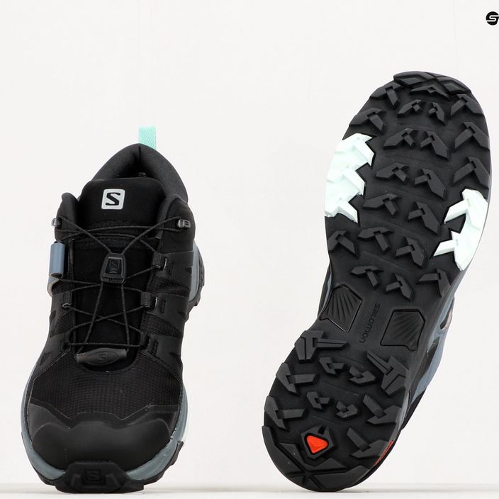 Γυναικείες μπότες πεζοπορίας Salomon X Ultra 4 GTX μαύρο-μπλε L41289600 12