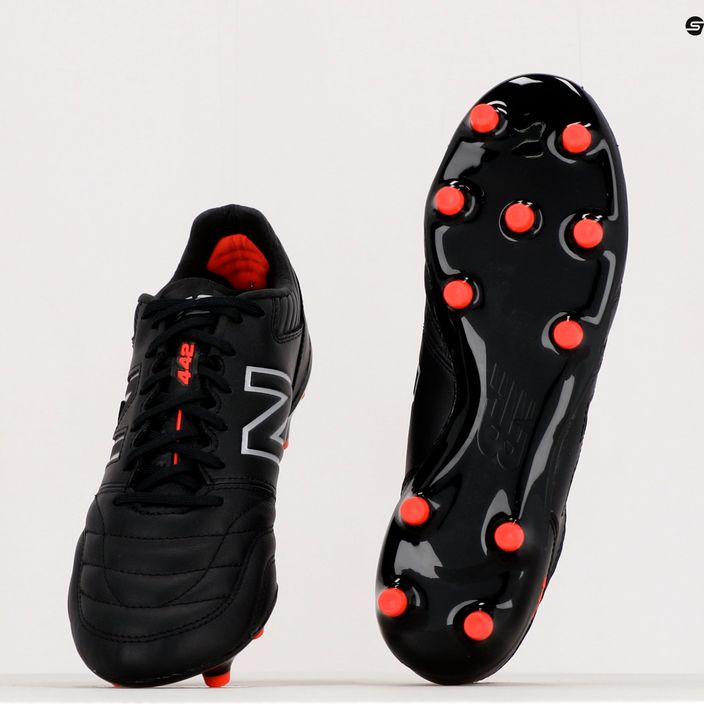 New Balance 442 V2 Pro FG ανδρικά ποδοσφαιρικά παπούτσια μαύρα MS41FBK2.D.075 10