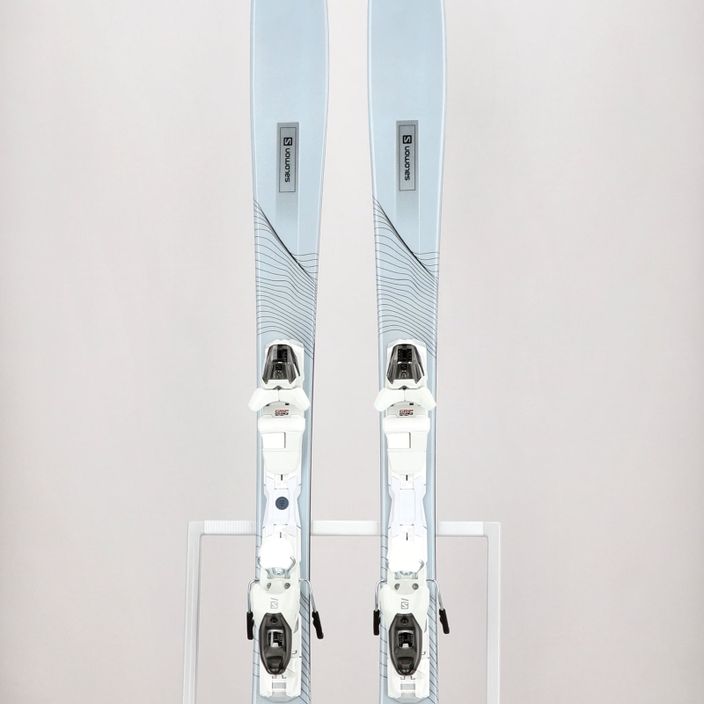 Γυναικεία downhill σκι Salomon Stance W80 + M10 GW λευκό L41494000/L4113260010 10
