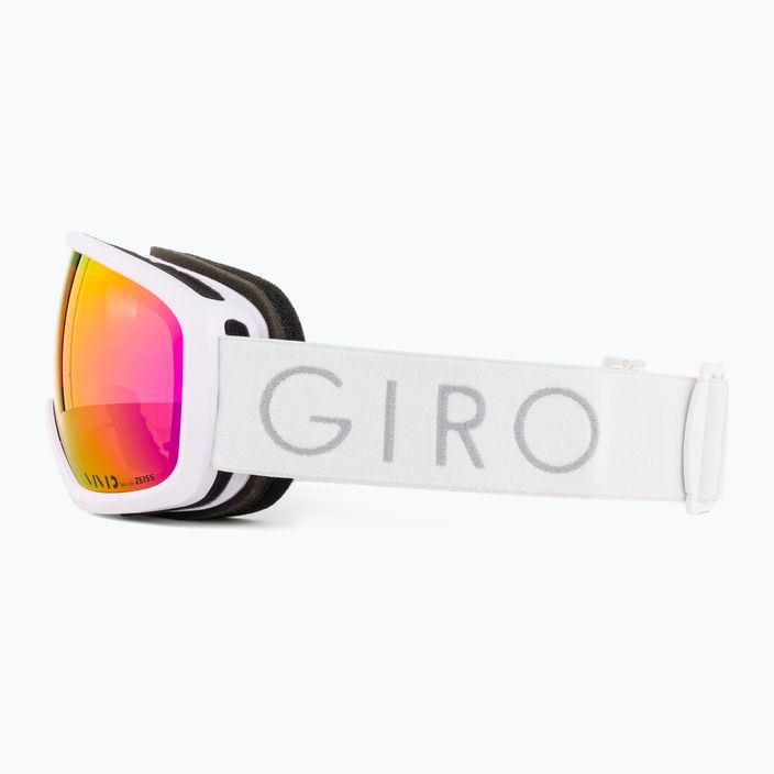 Γυναικεία γυαλιά σκι Giro Millie λευκό core light/ζωντανό ροζ 4