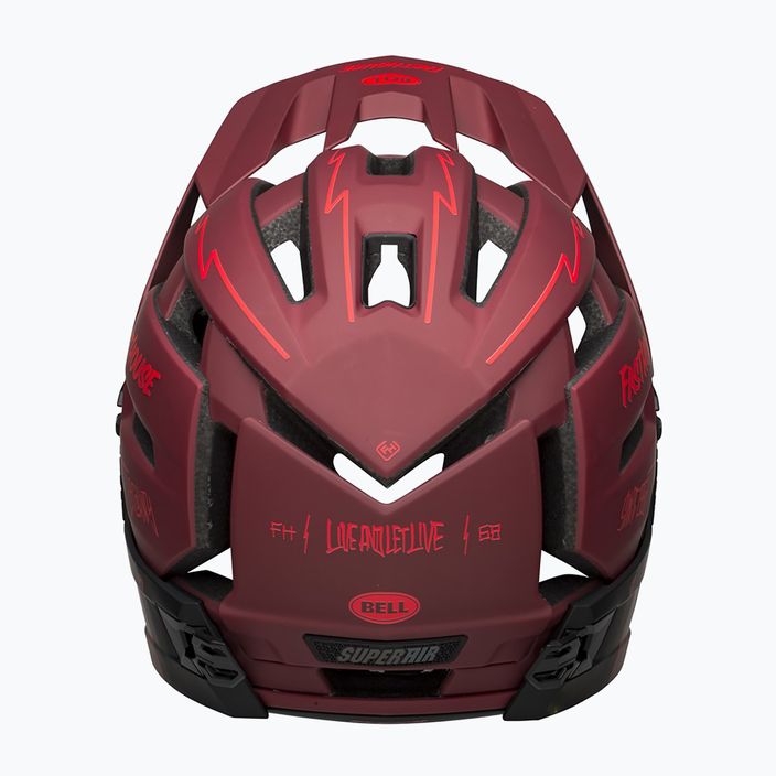 Κράνος ποδηλάτου Bell FF Super Air R MIPS Spherical 2023 matte red black/fasthouse 4