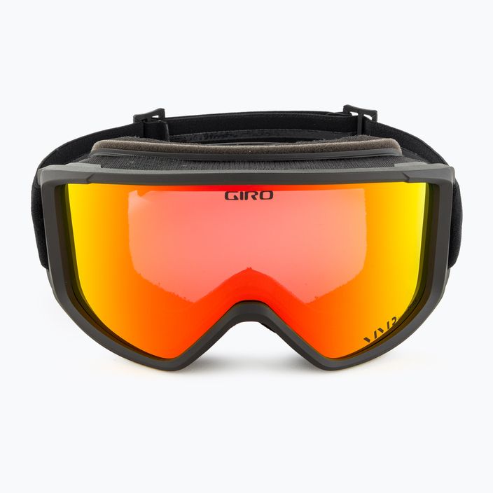 Giro Index 2.0 μαύρα γυαλιά σκι με λογότυπο/ζωντανό κόκκινο 2